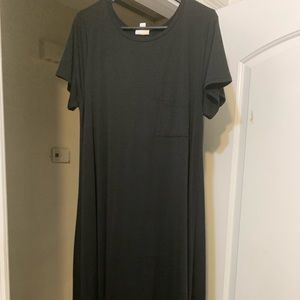 Lularoe Noir Solid Black Carly Size XL